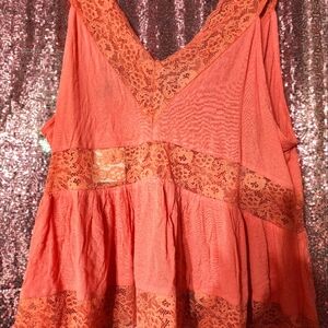 Beautiful coral summer top